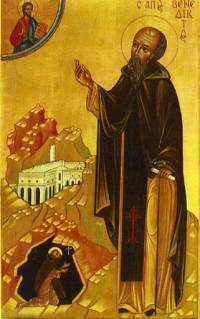 St Benedict of Nursia