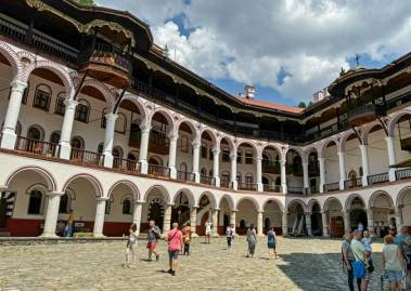 Interior of the Rila Monastery