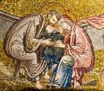 св. семейство, мозайка от манастира Хора в Цариград