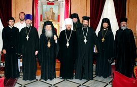 Патриарх Теофил и делегацията
